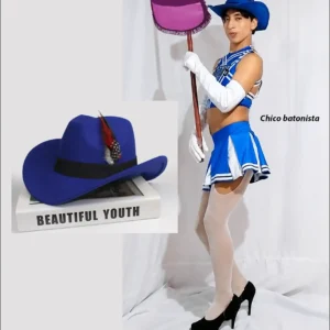 Sombrero con plumas para batonistas